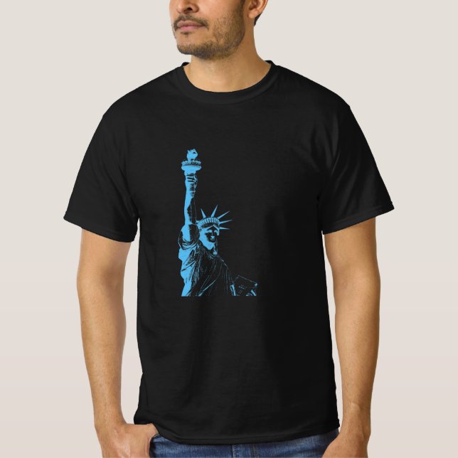 Camiseta Estatua abstracta de la libertad (Anverso)