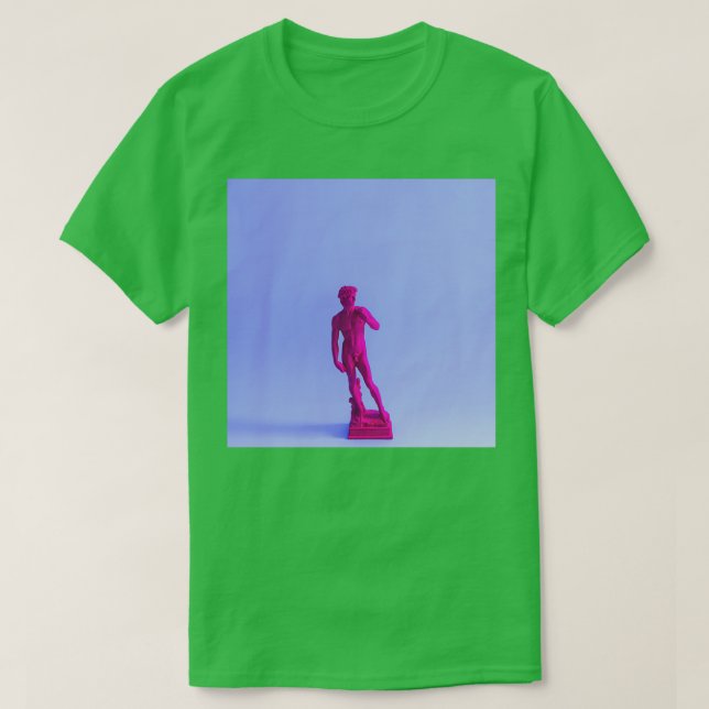 Camiseta Estatua antigua morada (Diseño del anverso)