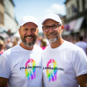 Camiseta Estatua arcoiris de David T-Shirt - Arte del Orgul