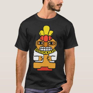 Camiseta Estatua azteca figura sudamericana india