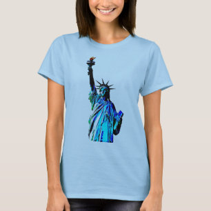 Camiseta Estatua azul de la Dama de la Libertad