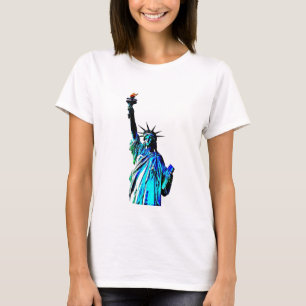 Camiseta Estatua azul de la Dama de la Libertad