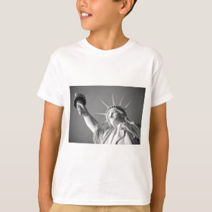 Camiseta Estatua blanca negra de la libertad