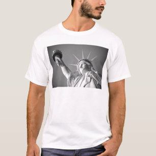 Camiseta Estatua blanca negra de la libertad