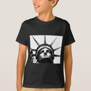 Camiseta Estatua blanca y negra de la libertad