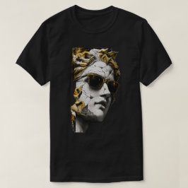 Camiseta Estatua Cool con Gafas de Sol – Sabiduría Antigua 