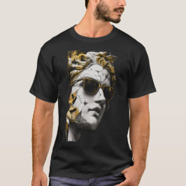 Camiseta Estatua Cool con Gafas de Sol – Sabiduría Antigua 