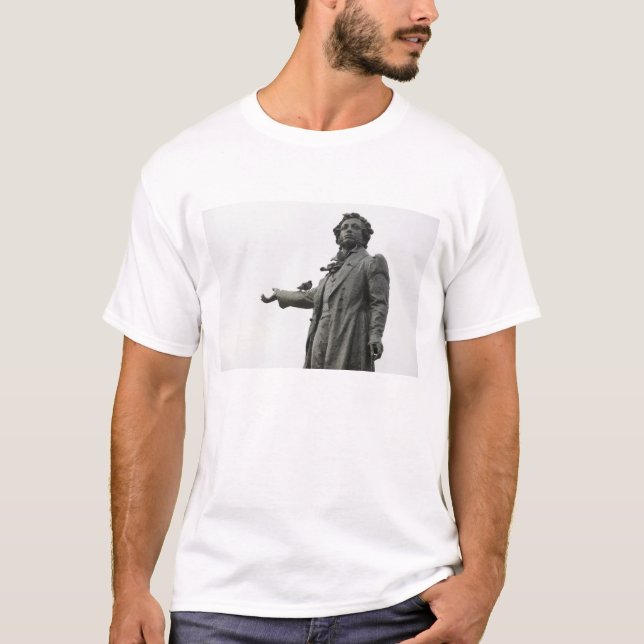 Camiseta Estatua de Alexander Pushkin, San Petersburgo (Anverso)
