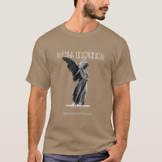 Camiseta Estatua de Ángel Gótico del Dominio Caído Dark Lux