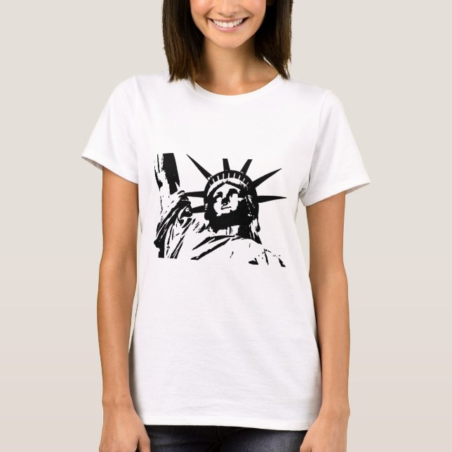 Camiseta Estatua de arte pop de la libertad (Anverso)