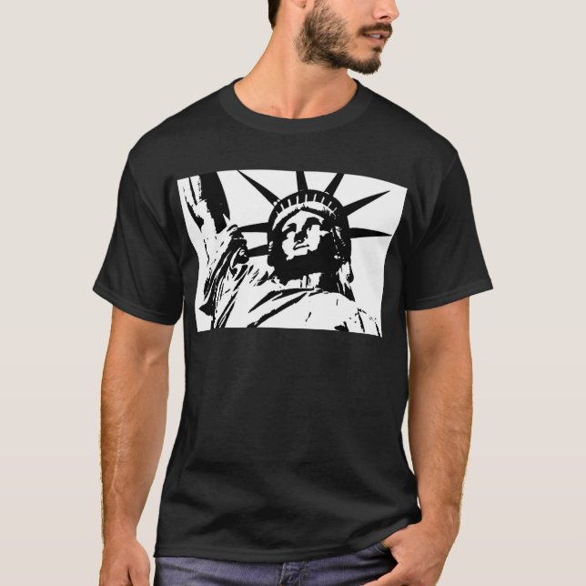 Camiseta Estatua de arte pop de la libertad (Anverso)