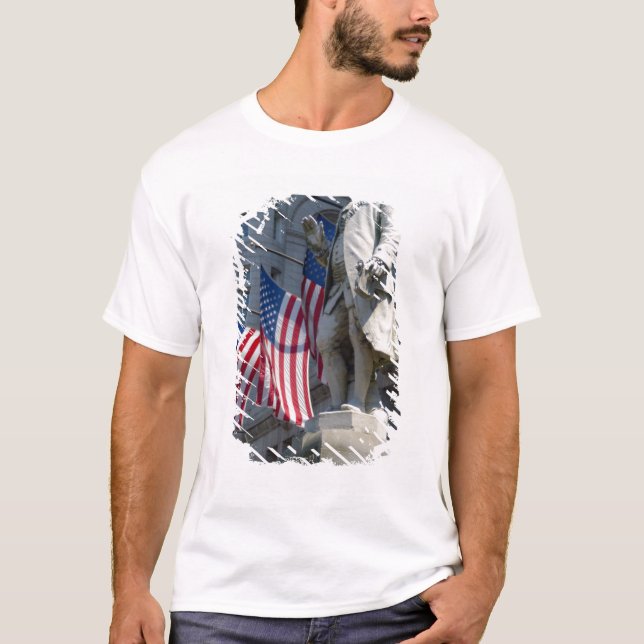 Camiseta estatua de Benjamin Franklin en Washington, DC (Anverso)