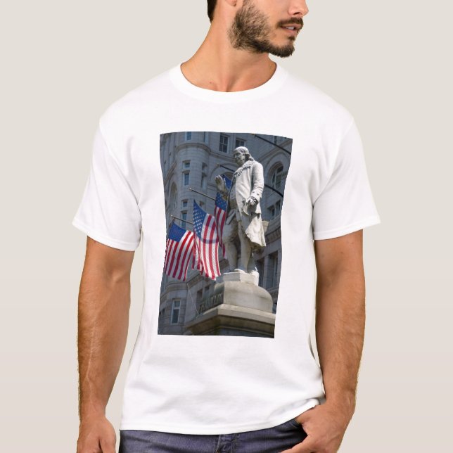 Camiseta estatua de Benjamin Franklin en Washington, DC (Anverso)