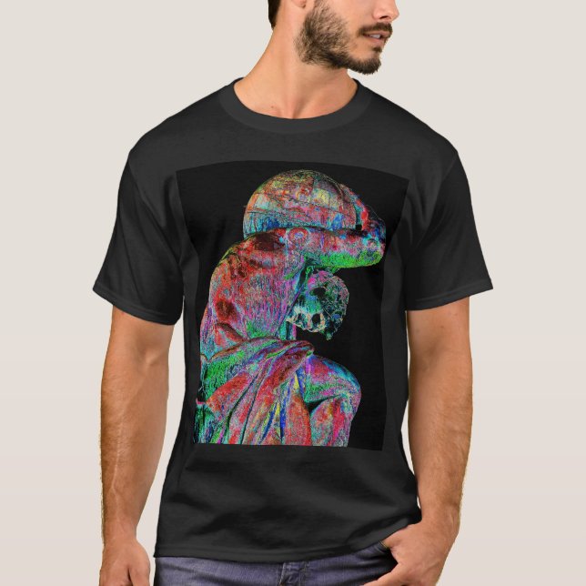 Camiseta Estatua de Bismarck, Berlín, atlas griego de dios, (Anverso)