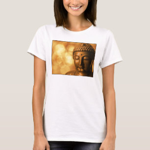 Camiseta Estatua de Buda de Bronce con fondo de Bokeh de Or