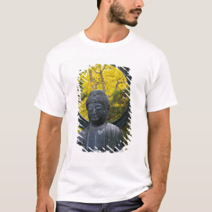 Camiseta Estatua de Buda en los Jardines Japoneses Dorado
