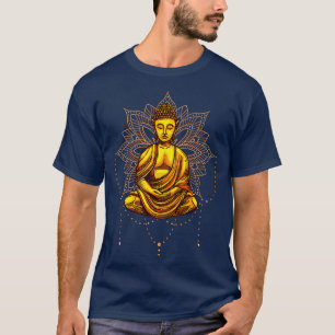Camiseta Estatua de Buda Meditación Mantra