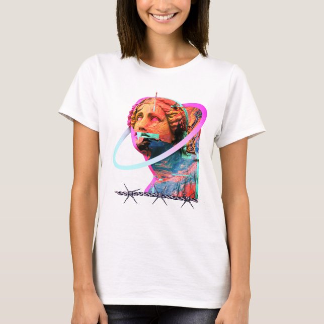 Camiseta Estatua de cabeza Estética (Anverso)