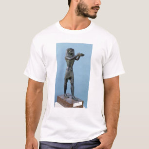 Camiseta Estatua de dios Horus que hace una bebida