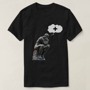 Camiseta Estatua de El Pensador de Rodin - Piensa Positivo