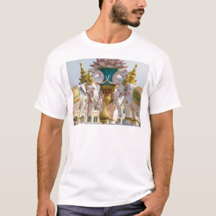 Camiseta Estatua de elefantes rosas Bangkok Tailandia