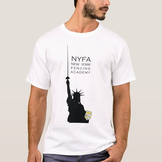 Camiseta Estatua de esgrima de los hombres de la libertad d (Anverso)