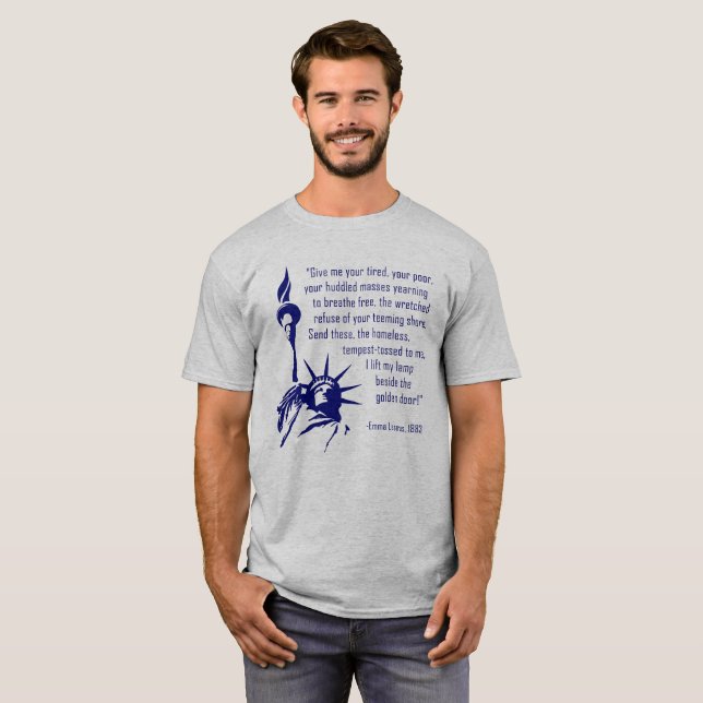 Camiseta Estatua de la Inscripción de la Libertad (Anverso completo)