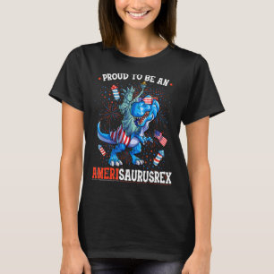 Camiseta Estatua De La Libertad 4 De Julio Dino Boys Hombre