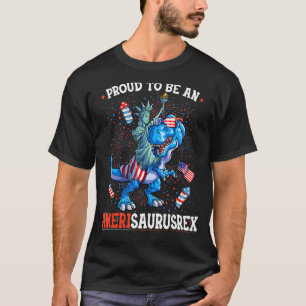 Camiseta Estatua De La Libertad 4 De Julio Dino Boys Hombre
