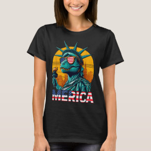 Camiseta Estatua de la Libertad 4 de julio Trex Boys Bander