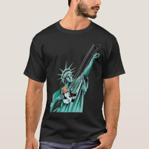 Camiseta Estatua de la Libertad, Anti Trump, Política Diver