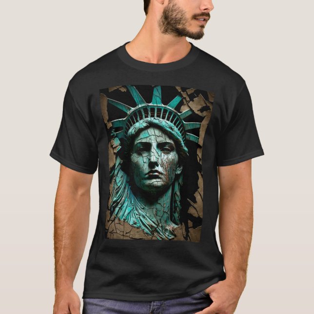 Camiseta Estatua de la Libertad Artista Representando a la  (Anverso)