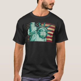 Camiseta Estatua de la Libertad Bandera Americana