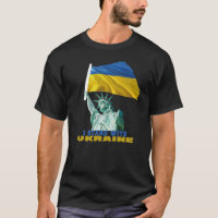 Estatua de la Libertad Bandera de Ucrania