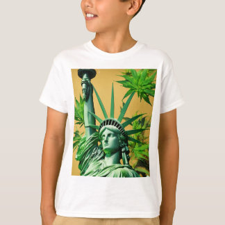 Camiseta Estatua de la libertad con un giro - Ani de hojas
