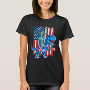 Camiseta Estatua De La Libertad De Dino 4 De Julio Trex Ame