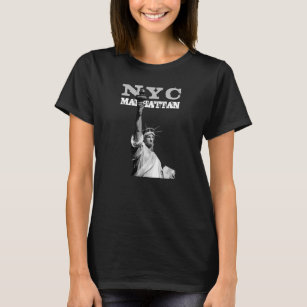 Camiseta Estatua de la Libertad de Doble cara Manhattan Nue