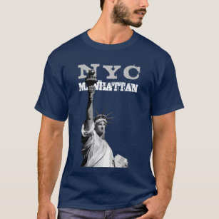 Camiseta Estatua de la libertad de doble lado Nyc Manhattan