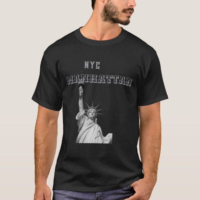 Camiseta Estatua de la libertad de doble lado Nyc Manhattan (Anverso)