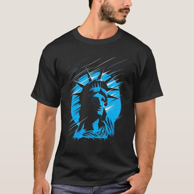Camiseta Estatua De La Libertad De Eeuu (Anverso)