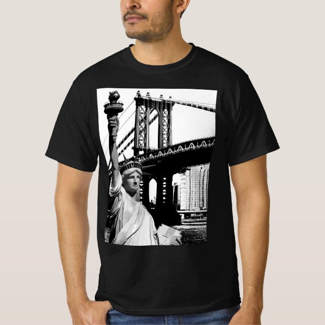 Camiseta Estatua De La Libertad De Los Tees Modernos Nyc Nu (Anverso)