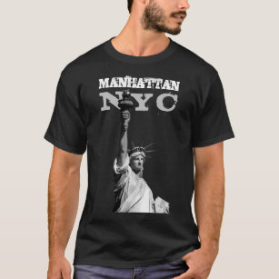 Camiseta Estatua de la Libertad de Manhattan de las camiset