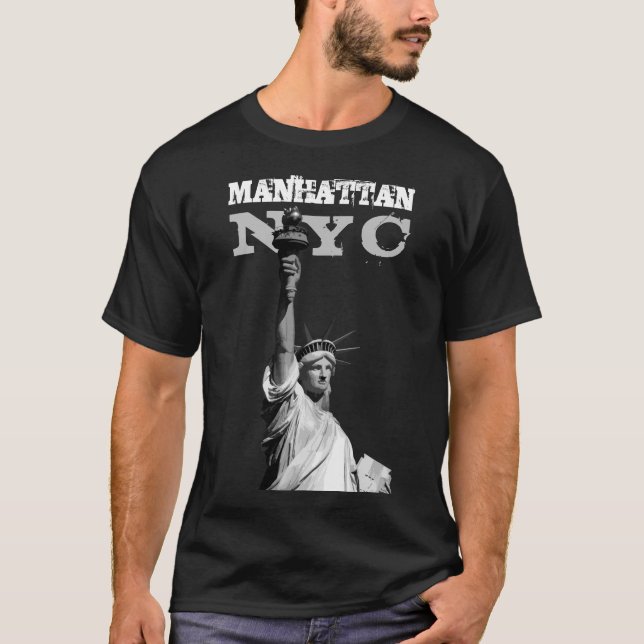 Camiseta Estatua de la Libertad de Manhattan de las camiset (Anverso)