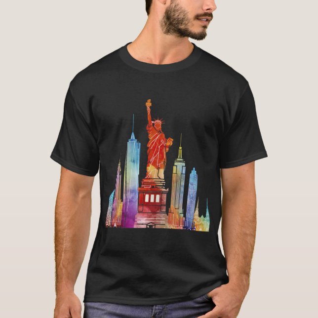 Camiseta Estatua De La Libertad De Nueva York (Anverso)