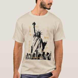Camiseta Estatua de la Libertad de Nueva York de Manhattan