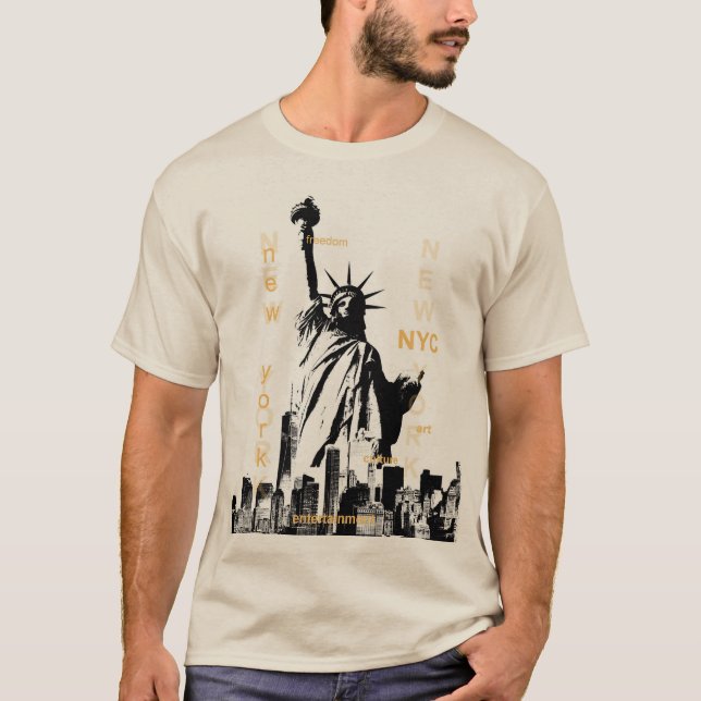 Camiseta Estatua de la Libertad de Nueva York de Manhattan (Anverso)