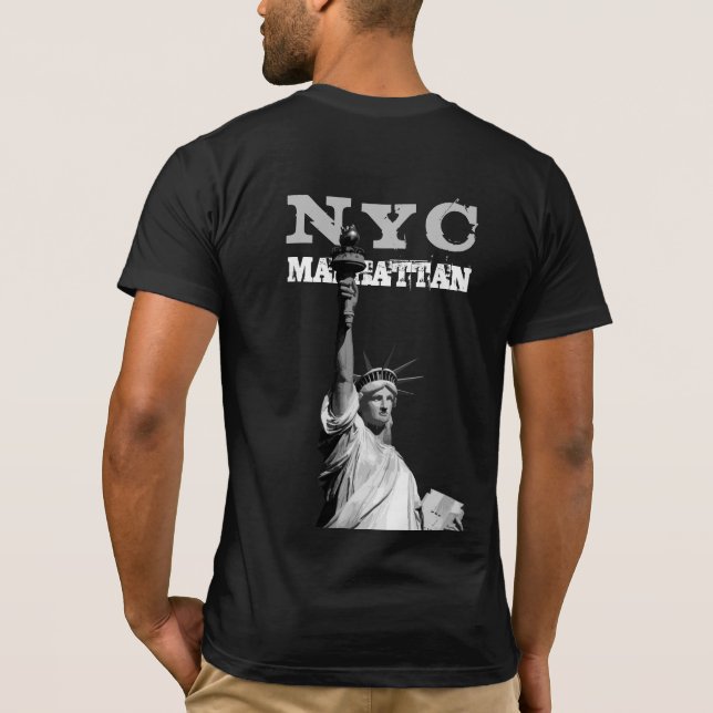 Camiseta Estatua de la Libertad de Nueva York Nyc Manhattan (Reverso)