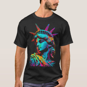 Camiseta Estatua de la Libertad de recuerdo pintura Art New