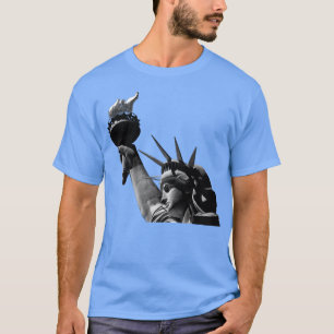 Camiseta Estatua de la libertad en blanco y negro