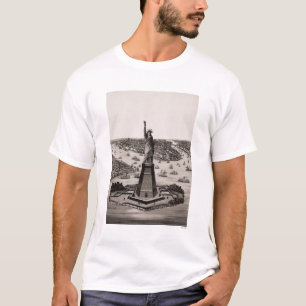 Camiseta Estatua de la libertad en el puerto de Nueva York